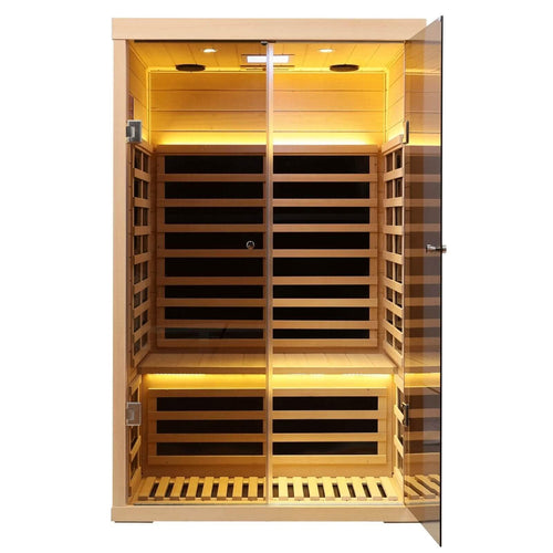 Ample-902SH 2 Person Ultra-Low EMF Far Infrared Sauna | Limited Stock Remaining