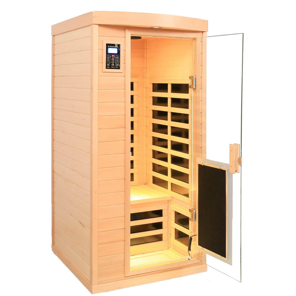 Maxwell-901BH 1 Person Ultra-Low EMF Far Infrared Sauna | Hemlock Model Hot Offer