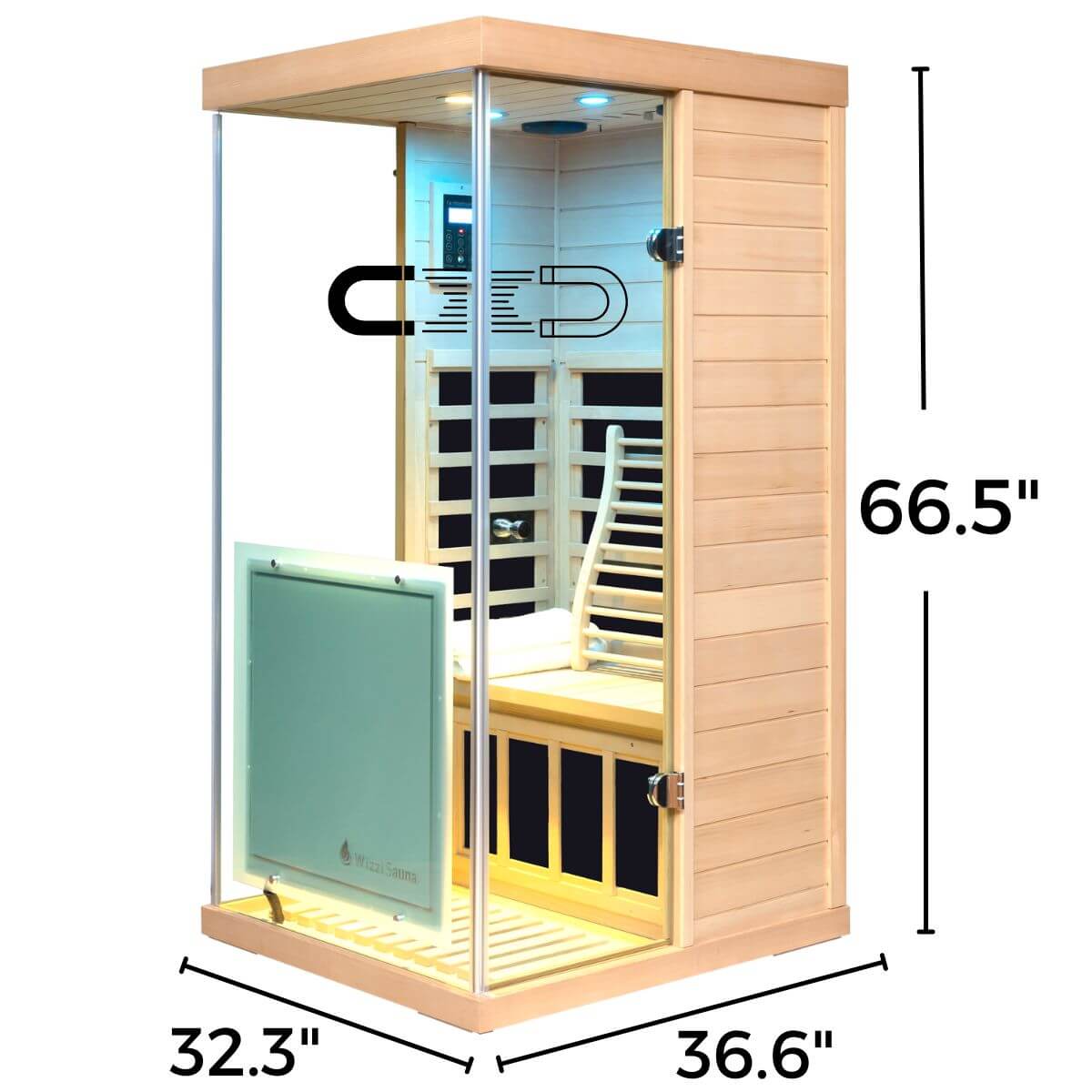 Maxwell-909XH/R 1 Person Ultra-Low EMF Far Infrared Sauna | Value Offers
