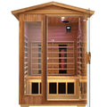 Mix-902VTD 2 Person Outdoor Far & Near Infrared Sauna in Mahogany | Limited Stock Remaining