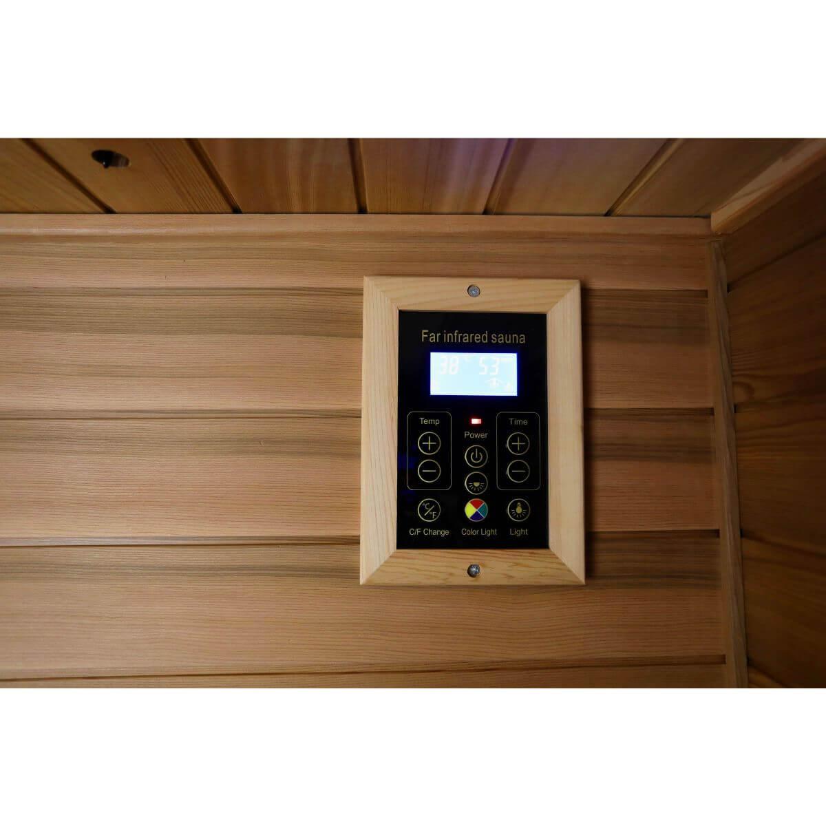 Versa-903VR/T 3 Person Outdoor Full Spectrum Ultra-Low EMF Infrared Sauna Reclining | Mahogany Hot Offer, Red Cedar Limited Stock