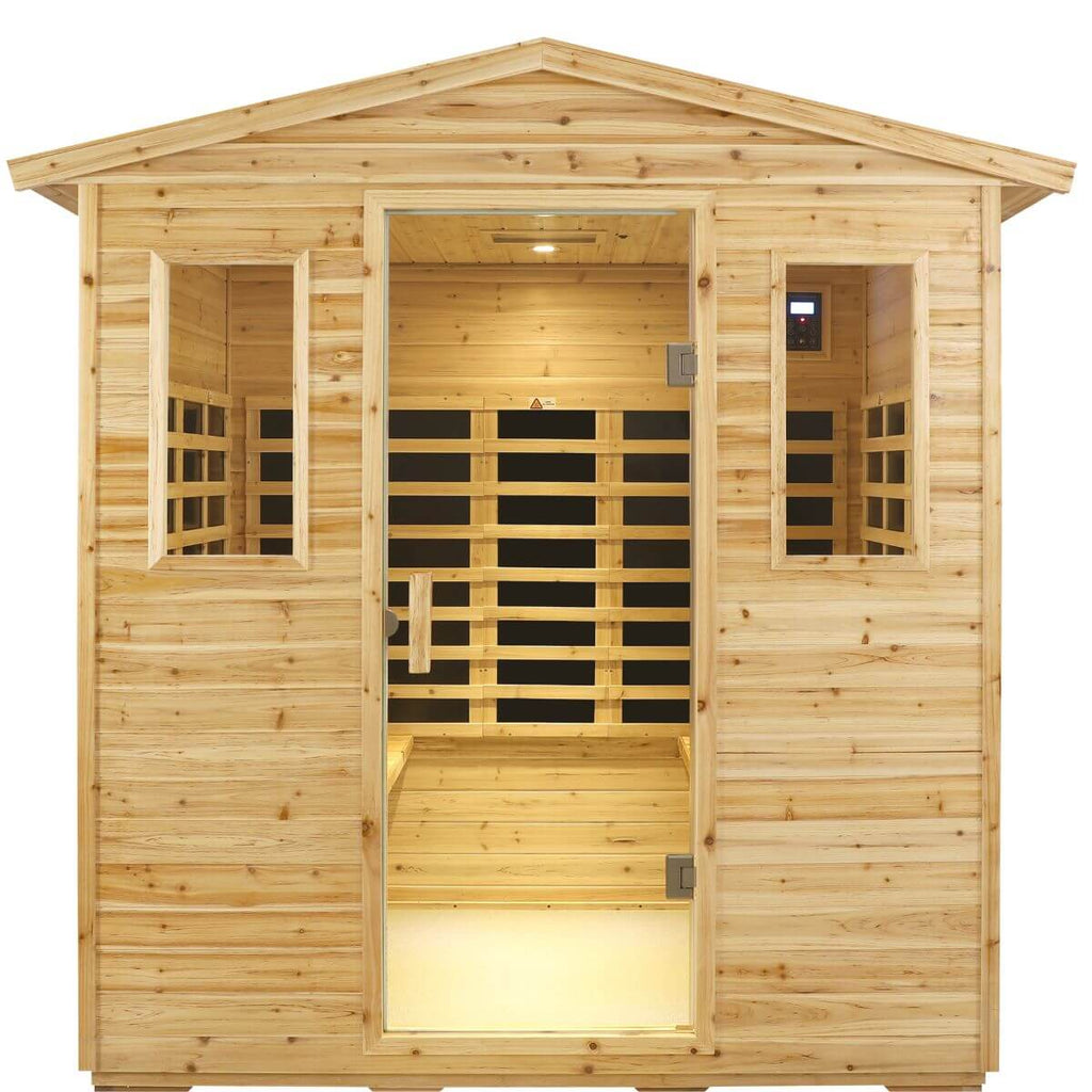 Versa-904VSP 4 Person Plus-size Outdoor Full Spectrum Infrared Sauna | Value Sale