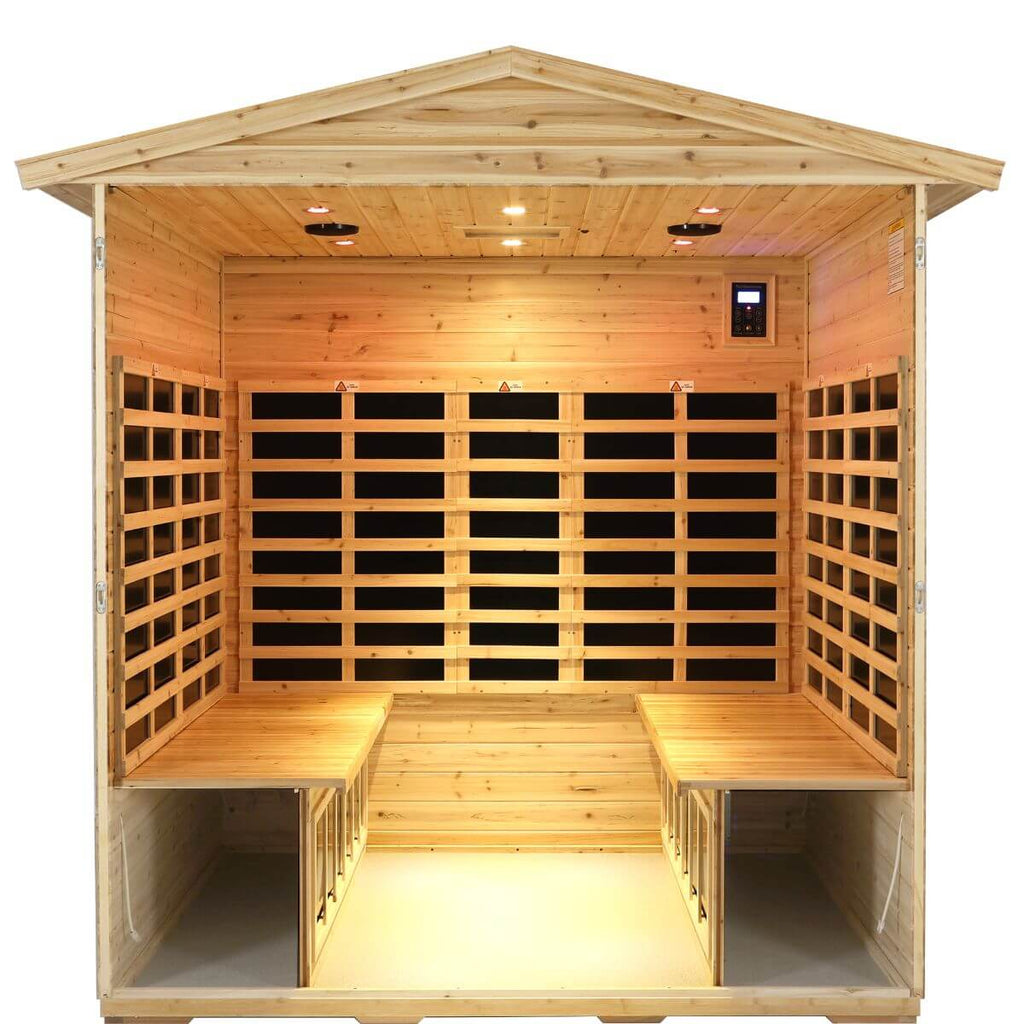 Versa-904VSP 4 Person Plus-size Outdoor Full Spectrum Infrared Sauna | Value Sale