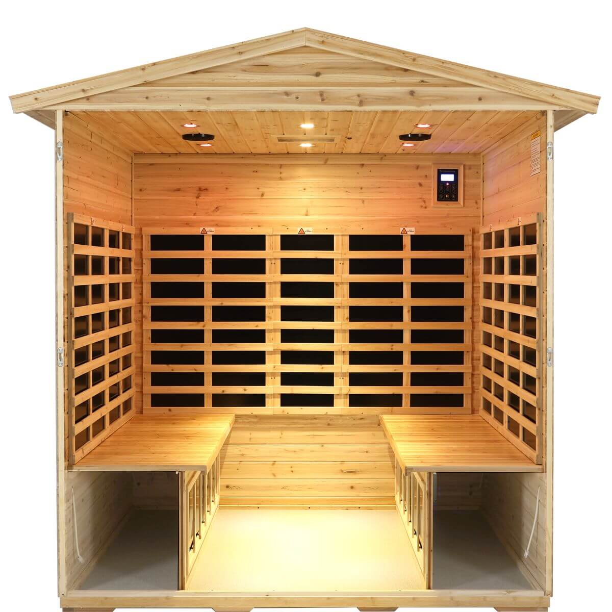 Versa-904VSP 4 Person Plus-size Outdoor Full Spectrum Infrared Sauna | Value Sale