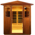 Wearwell-904VT 4 Person Outdoor Ultra-Low EMF Far Infrared Sauna in Mahogany | Value Sale